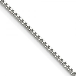 Stainless Steel Polished 1.5mm Box Chain