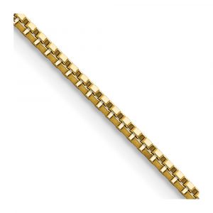 Stainless Steel Polished Yellow IP-plated 1.5mm Box Chain