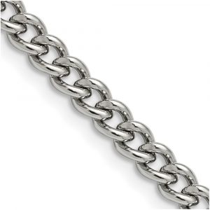 Stainless Steel Polished 5.3mm Round Curb Chain