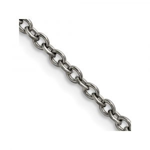 Titanium Polished 2.9mm Cable Chain