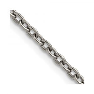 Titanium Polished 3.5mm Cable Chain