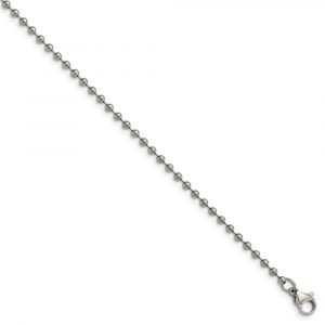 Titanium Polished 2.00mm Ball Chain